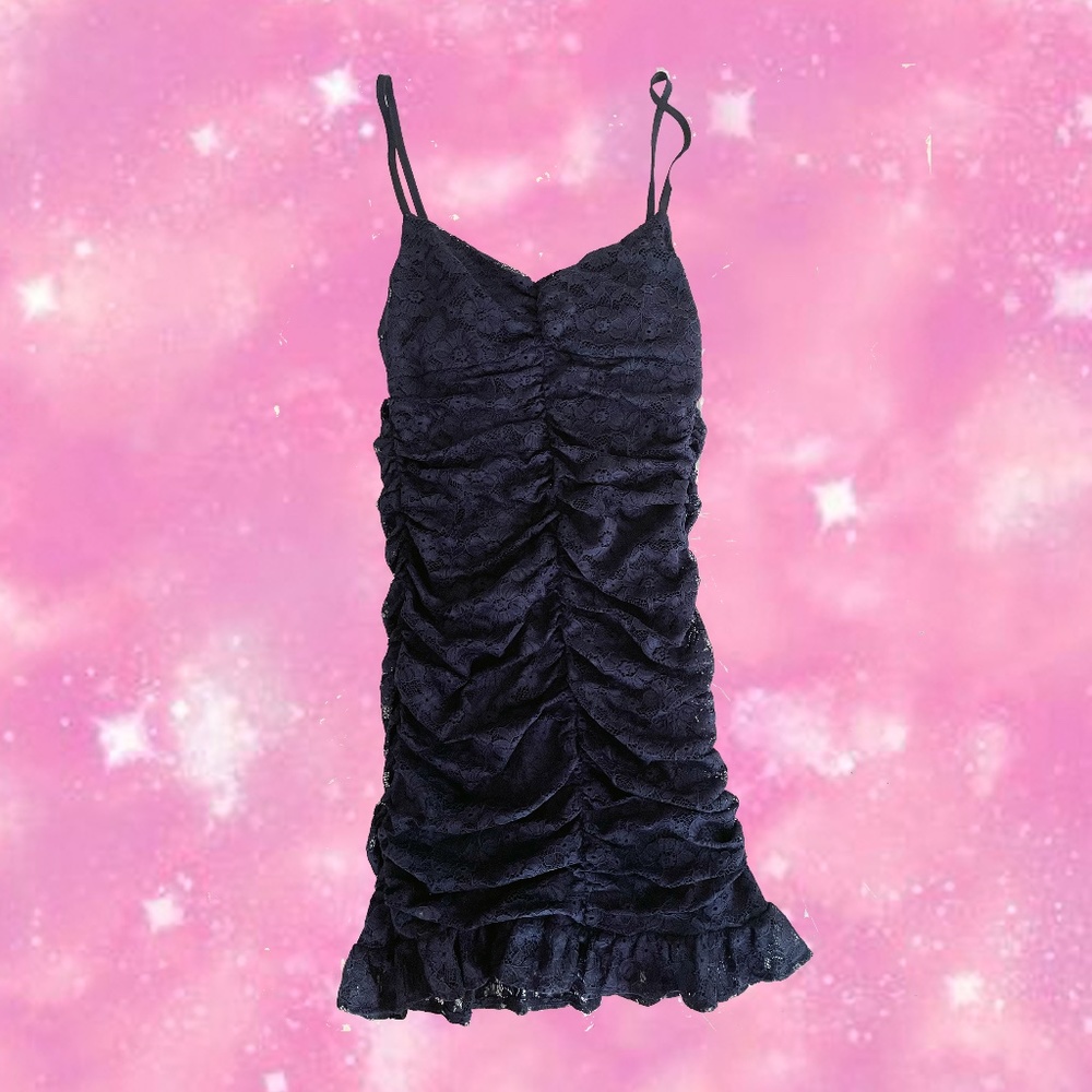 Alice elle Navy Lace Semi Formal Mini Dress